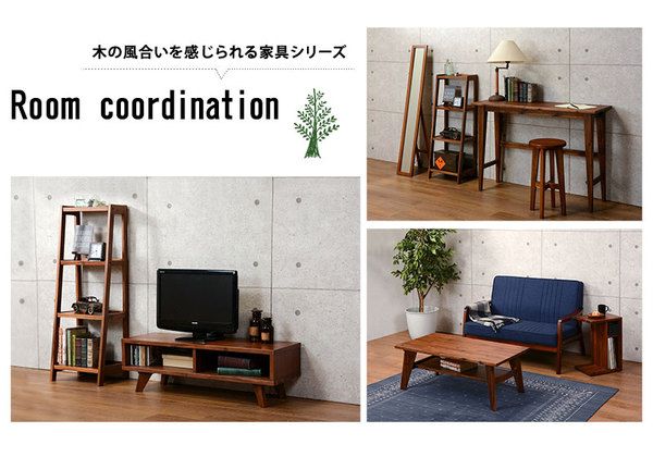 北欧風 テレビ台/テレビボード 約幅100×奥行35×高さ32cm 木製 アカシア材 脚付き 『umberシリーズ』 組立品代引NG