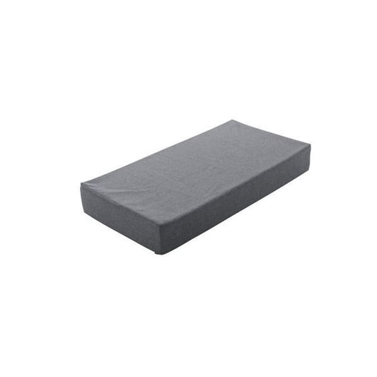 ブロックソファー/ローソファー 大 約幅120×奥行60×高さ15cm グレー 洗えるカバー 本体：日本製 〔リビング 寝室〕代引NG