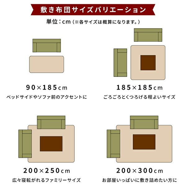 ラグマット こたつ敷布団 約200×250cm オレンジ 防滑加工 ホットカーペット対応 マイクロファイバー サンゴマイヤー リビング代引NG