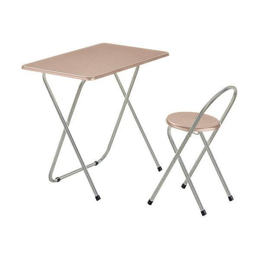 スーパSALE10倍＆4時間限定10％OFF ナカバヤシ 折りたたみデスク＆チェア 幅800×奥行500mm ナチュラル木目 FDC-101NM 1セット
