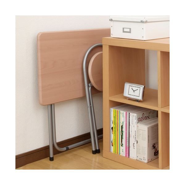 スーパSALE10倍＆4時間限定10％OFF ナカバヤシ 折りたたみデスク＆チェア 幅800×奥行500mm ホワイト FDC-101W 1セット