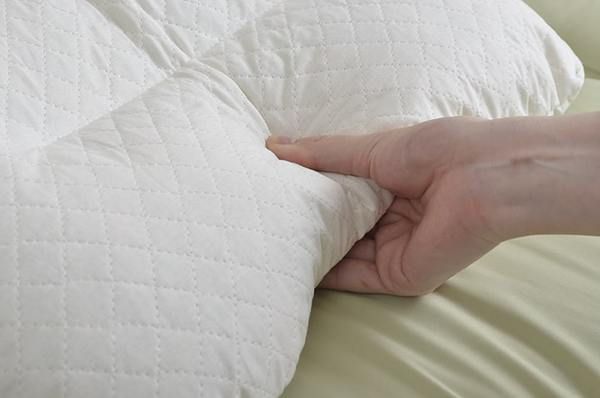 低反発 もっちり 枕/ピロー 約43×63cm 抗菌 防臭 ひばパイプ 日本製 側地綿100％ 高さ普通タイプ 〔ベッドルーム〕代引NG