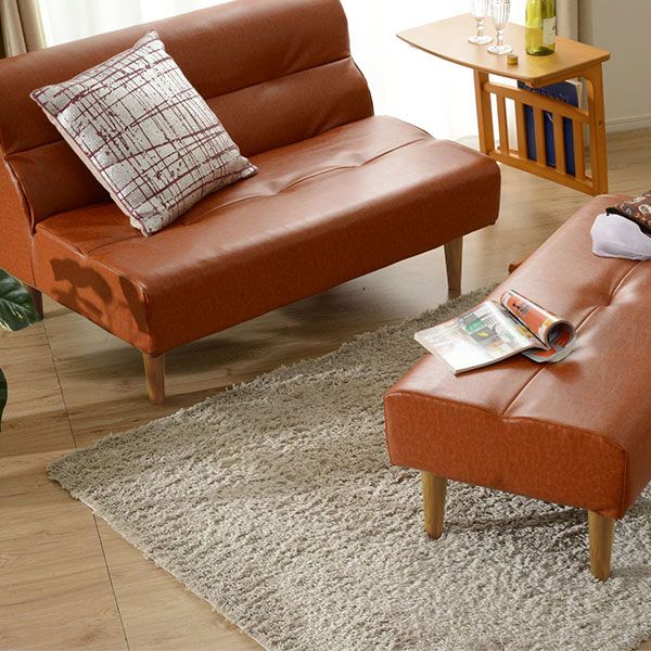 日本製 ダイニングソファー ビンテージ調 2人掛けソファー ダークブラウン・ナチュラル脚 おしゃれ リビングダイニング 国産 ポケットコイル 2人掛け ソファー ソファ ダイニング ダイニングチェア 脚付き レザー調代引NG