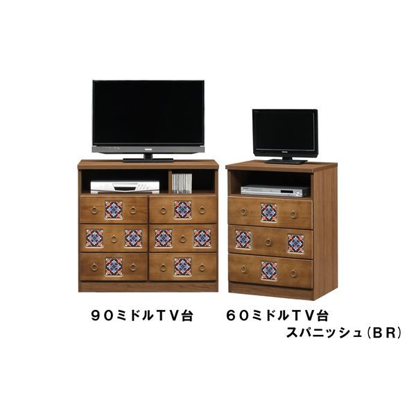 スーパSALE10倍＆4時間限定10％OFF ミドル テレビ台 テレビボード 幅60cm ブラウン 日本製 木製 桐材 リビング ダイニング 子供部屋 ベッドルーム 寝室 完成品