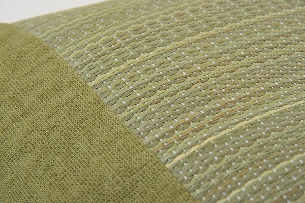い草 枕/ピロー 無地 平枕 約50×30cm グリーン 高さ調整可 消臭 吸湿 調湿機能 日本製 〔ベッドルーム 寝室〕代引NG