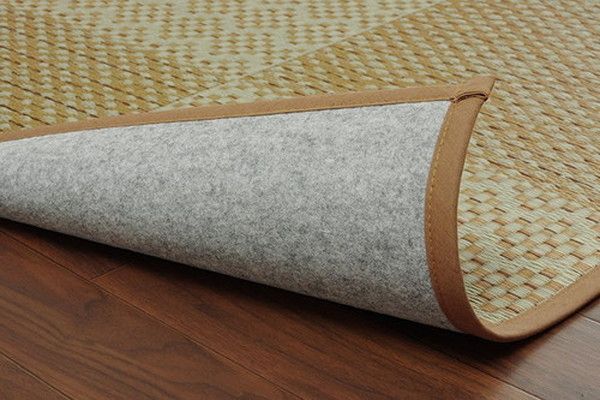 い草 花ござ ラグマット グリーン 江戸間3畳 約174×261cm 日本製 防傷 抗菌 防臭 市松 小林製薬 持続性抗菌剤 KOBA-GUARD代引NG