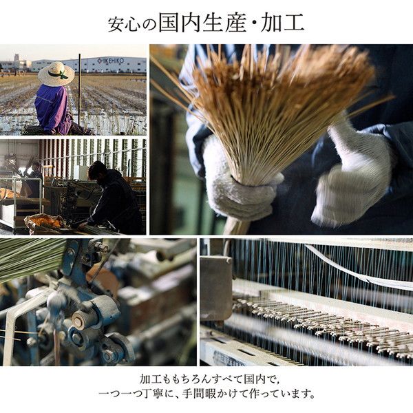 い草 花ござ ラグマット/絨毯 本間4.5畳 約286.5×286cm ブラウン 日本製 抗菌 防臭 消臭 調湿 パッチワーク風 〔リビング〕代引NG