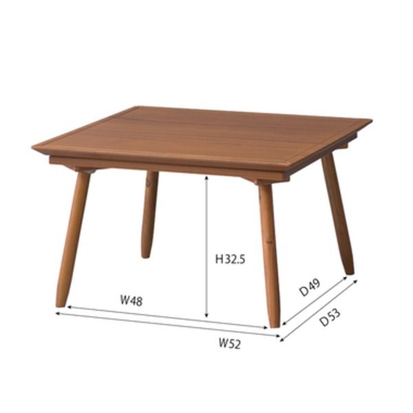 スーパSALE10倍＆4時間限定10％OFF こたつ 幅60×奥行60×高さ36.5cm ライトブラウン コタツ布団別売 組立式 リビング ダイニング インテリア家具