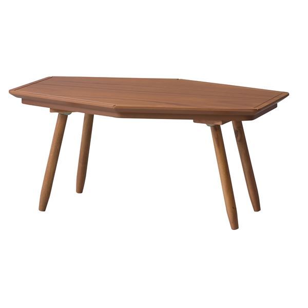 スーパSALE10倍＆4時間限定10％OFF こたつ 幅80×奥行50×高さ36.5cm 六角形 ライトブラウン コタツ布団別売 組立式 リビング ダイニング インテリア家具
