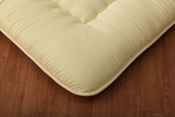 寝具 清潔 快適 敷き布団 ダニ増殖抑制 日本製 無地 シンプル ダブルロング 約140×210cm代引NG
