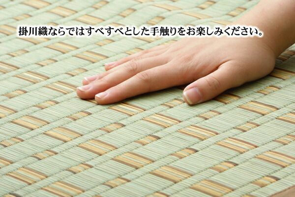掛川織 い草カーペット 『雲仙』 ベージュ 江戸間6畳（約261×352cm）代引NG