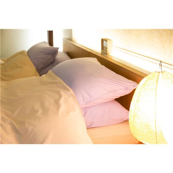 スーパSALE10倍＆4時間限定10％OFF 枕 寝具 約90×70×20cm ラベンダー 日本製 ポリエステル ツインレストピロー ベッドルーム 寝室