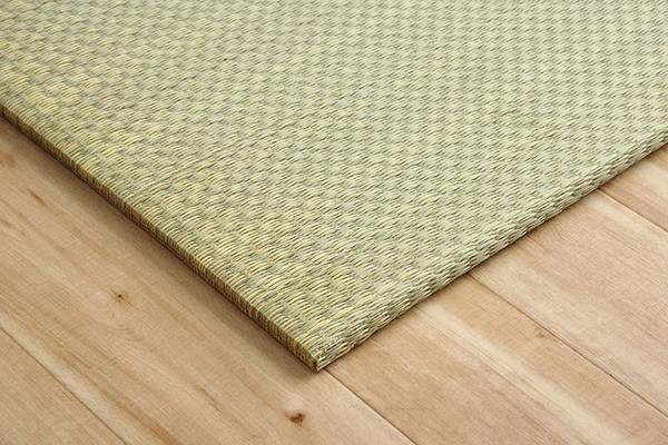 スーパSALE10倍＆4時間限定10％OFF 置き畳 ユニット畳 和室 3層 約70×70×1.5cm 9枚組 防炎 軽量 い草 日本製 国産 置きたたみ イ草 畳マット ジョイントマット【代引NG】