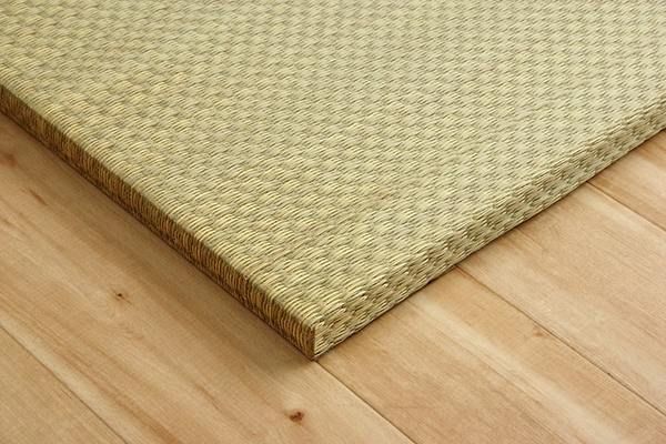 スーパSALE10倍＆4時間限定10％OFF 置き畳 ユニット畳 和室 4層 約70×70×3cm 9枚組 防炎 軽量 い草 日本製 国産 置きたたみ イ草 畳マット ジョイントマット【代引NG】