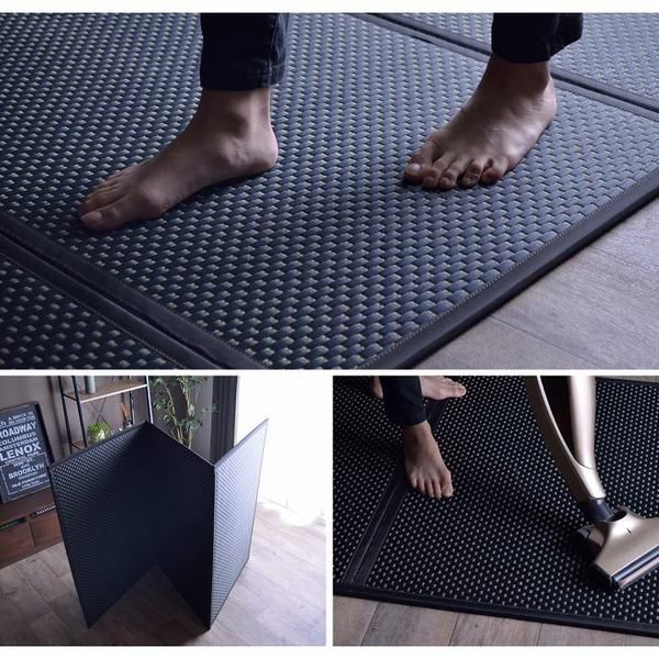 い草 マットレス 3つ折り セミダブル 約120×210cm グリーン 日本製 国産 抗菌 防臭 防音 軽量 畳 フロアマット ラグマット代引NG