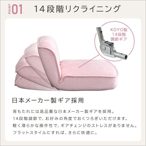 ロー ソファー フロアソファー 1人掛け ブルー ダイヤモンド柄 リクライニング ポケットコイル 日本製 国産 完成品 リビング家具 リクライニングソファー 1人掛けソファー代引NG