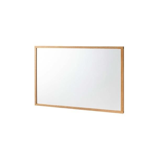 スーパSALE10倍＆4時間限定10％OFF 姿見鏡 ウォールミラー 幅58cm ナチュラル 木製 オーク 完成品 リビング ベッドルーム 寝室 ドレッサー 玄関
