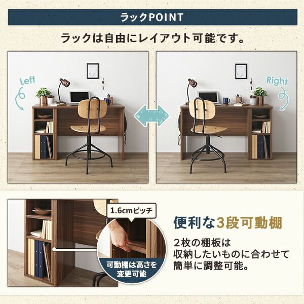 ロフトベッド シングル ベッド+デスク75cm ベッド：ホワイト デスク：シャビーオーク 2段階 高さ調節可 宮付き 棚付き 2口 コンセント付き 頑丈代引NG