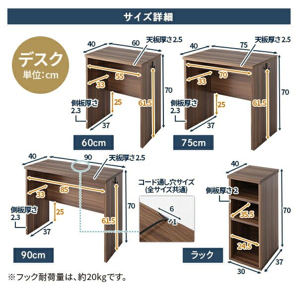 ロフトベッド シングル ベッド+デスク90cm+ラック ポケットコイルマットレス付き ベッド：ホワイト デスク＆ラック：シャビーオーク 2段階 高さ調節可 宮付き 棚付き 2口 コンセント付き 頑丈代引NG