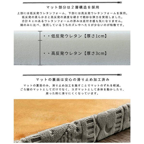 スーパSALE10倍＆4時間限定10％OFF 連結ごろ寝マット ミュラル・グレー