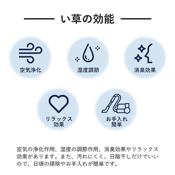 上敷き ゴザ 敷詰 カーペット い草 自然素材 日本製 国産 消臭 ナチュラル 市松柄 シンプル 江戸間6畳(約261×352cm)代引NG