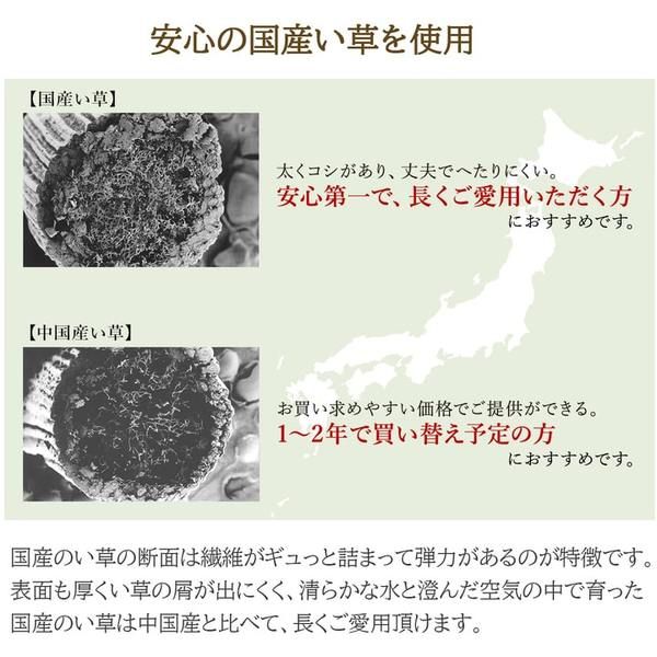 ラグ マット 国産 日本製 い草 高級感 エレガンス 消臭 自然素材 滑り止め加工 不織布 パープル 正方形 約191×191cm代引NG