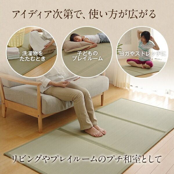 い草マットレスPro 折りたたみ い草 置き畳 軽量 抗菌 消臭 吸着 日本製 セミダブル(約120×210cm)代引NG