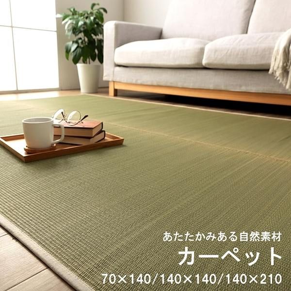 サスティナブル irucico いるしこ みらい 自然素材 国産 日本製 い草 無垢 敷き物 ラグ カーペット マット パーソナル 消臭 蒸れにくい ナチュラル 約70×140cm代引NG