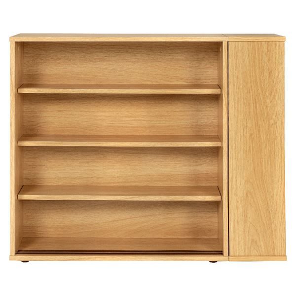 スーパSALE10倍＆4時間限定10％OFF スリムトイレラック ナチュラル ブラシ専用棚付き 組立品【代引NG】