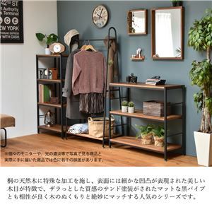 ウォールミラー 姿見鏡 約幅30cm ブラウン 木製 桐材 飛散防止加工 ボックスミラー 完成品 リビング ダイニング代引NG