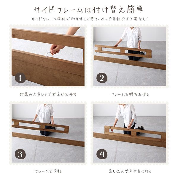 ロフトベッド シングル ハイタイプ ホワイトウォッシュ 床下140cm ベッドフレームのみ すのこ仕様 木製 天然木 パイン材 宮付き 棚付き 2口 コンセント付き 梯子付き 角丸仕上げ ロフトベット代引NG