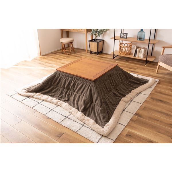 スーパSALE10倍＆4時間限定10％OFF こたつ 約幅75×奥行75×高さ38cm ナチュラル 木製 組立品 こたつ布団別売り リビング ダイニング インテリア家具