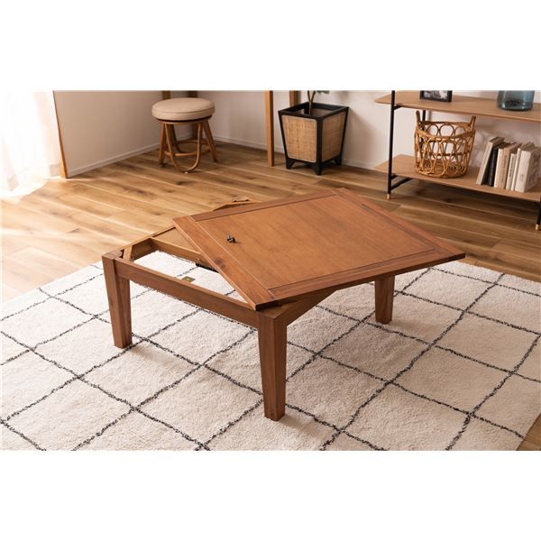 スーパSALE10倍＆4時間限定10％OFF こたつ 約幅75×奥行75×高さ38cm ナチュラル 木製 組立品 こたつ布団別売り リビング ダイニング インテリア家具