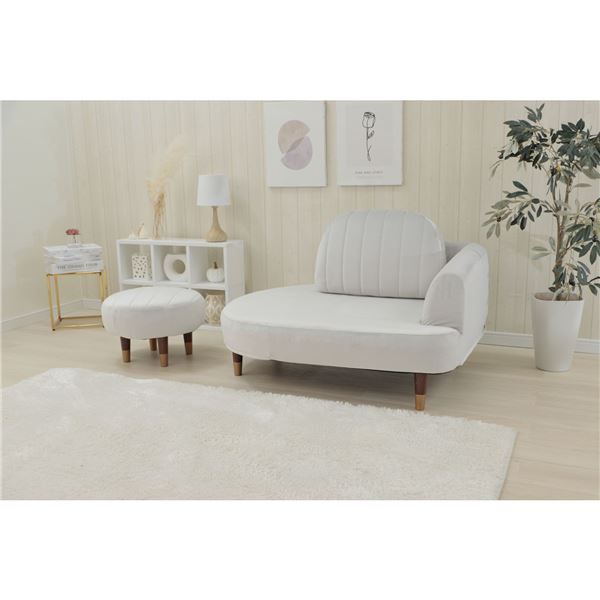 コンパクト ソファー 約幅104cm グレー オットマン付き ポケットコイル スチールパイプ 脚付き リビング ダイニング代引NG