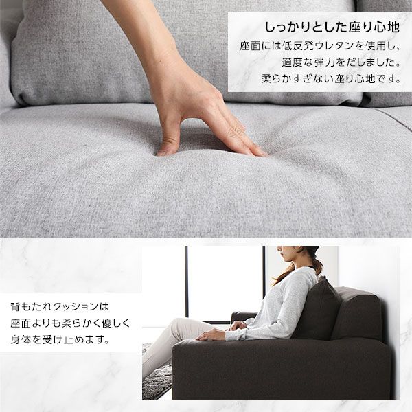 スーパSALE10倍＆4時間限定10％OFF フロアソファー ローソファー 幅135cm×奥行85cm×高さ50cm ネイビー 肘付き ロータイプ オールウレタン仕様 低反発 ファブリック生地 日本製 国産 こたつソファ リビング家具 シンプル モダン