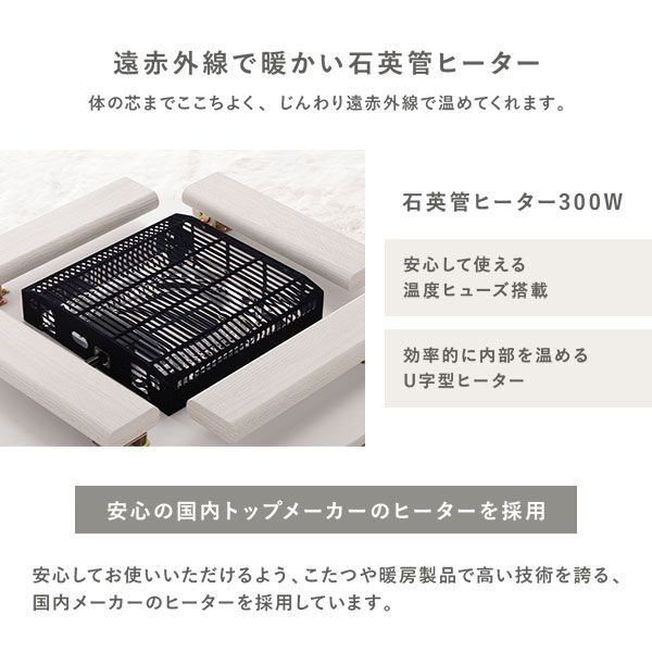 カジュアルコタツ/円形こたつテーブル グレイッシュホワイト 約幅68×奥行68×高さ36.5cm 天板：リバーシブル代引NG