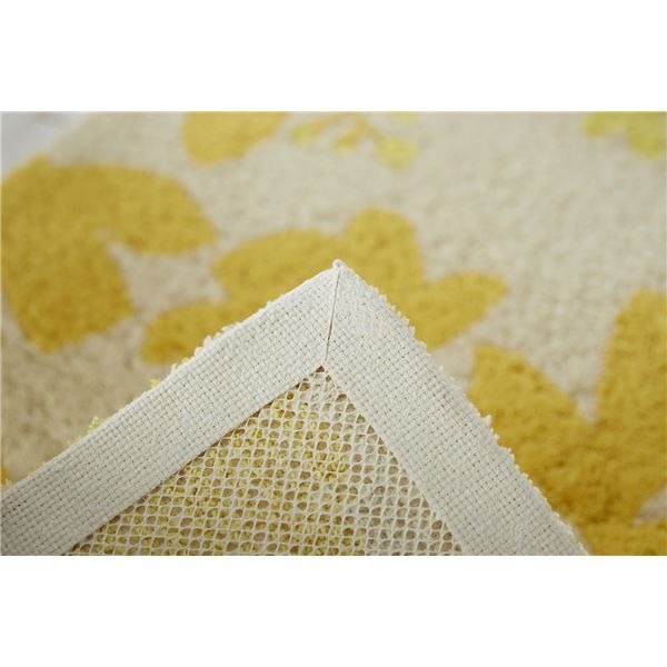 スーパSALE10倍＆4時間限定10％OFF スミノエ デザインライフ ハチマット/玄関マット 約幅45×長さ75cm イエロー【代引NG】