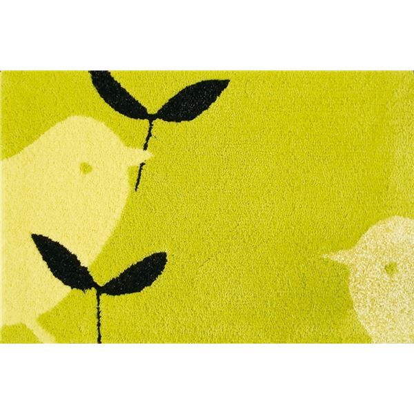 スーパSALE10倍＆4時間限定10％OFF スミノエ デザインライフ コトリマット/玄関マット 約幅45×長さ75cm イエロー【代引NG】