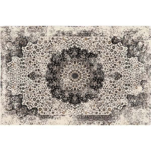カーペット/ラグマット 約240×240cm 83/LGY(ライトグレー) 防炎 ホットカーペット対応 トルコ製 『リタ』 プレーベル代引NG