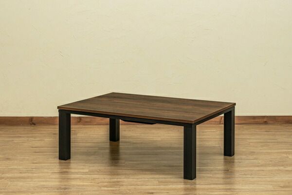 こたつ 約105×75cm ホワイト ヴィンテージ柄コタツ 組立品 リビング ダイニング代引NG