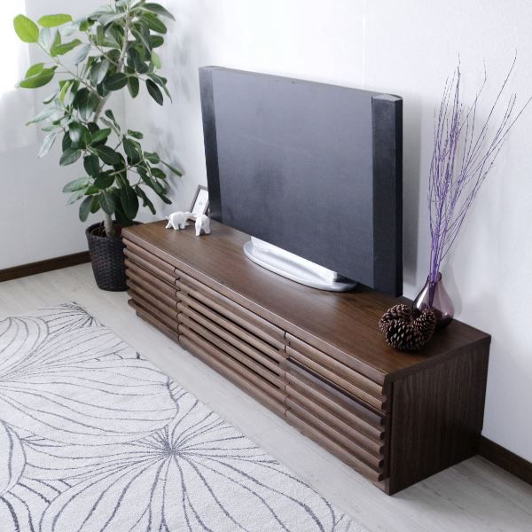 テレビ台 テレビボード 約幅179.5×奥行41.5×高さ39.5cm ルーバー リビング ダイニング インテリア家具代引NG