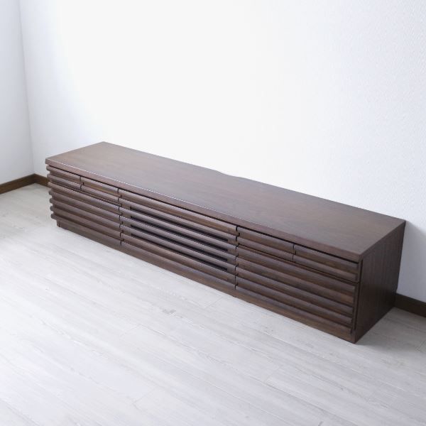 テレビ台 テレビボード 約幅179.5×奥行41.5×高さ39.5cm ルーバー リビング ダイニング インテリア家具代引NG