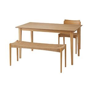 ダイニングテーブル ナチュラル 約幅135cm 組立品代引NG