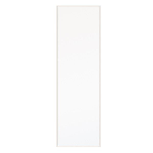 スーパSALE10倍＆4時間限定10％OFF 細枠ウォールミラー(50×160)(ホワイト/白) 天然木/姿見鏡/スリム/高級感/木製/飛散防止加工/壁掛け/北欧風/日本製/完成品/NK-25