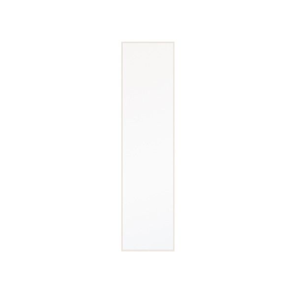 スーパSALE10倍＆4時間限定10％OFF 細枠ウォールミラー(30×122)(ホワイト/白) 天然木/姿見鏡/スリム/高級感/木製/飛散防止加工/壁掛け/北欧風/日本製/完成品/NK-40