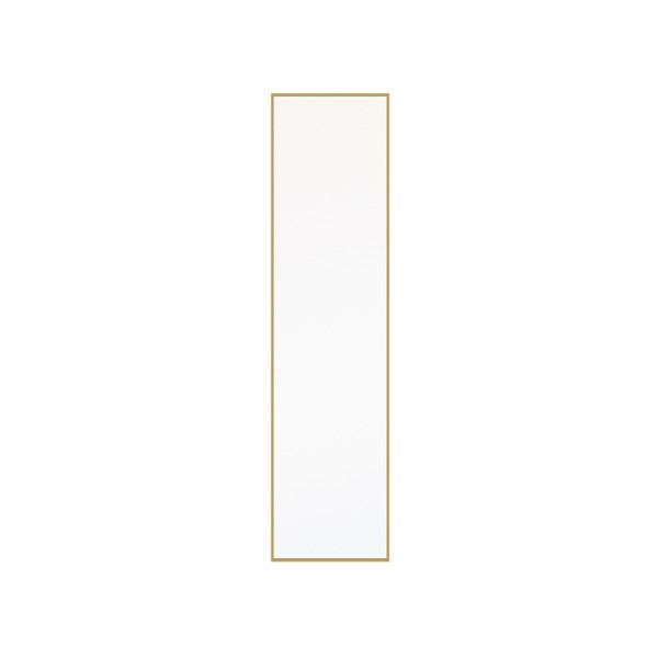 スーパSALE10倍＆4時間限定10％OFF 細枠ウォールミラー(30×122)(ナチュラル) 天然木/姿見鏡/スリム/高級感/木製/飛散防止加工/壁掛け/北欧風/日本製/完成品/NK-40