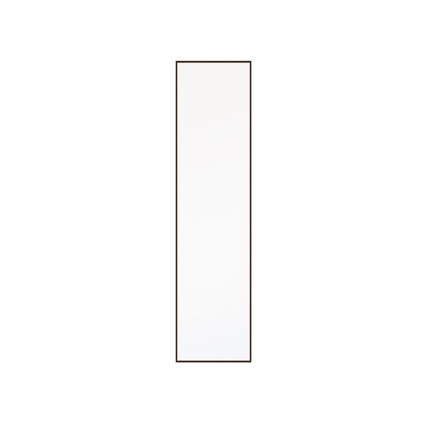 スーパSALE10倍＆4時間限定10％OFF 細枠ウォールミラー(30×122)(ブラウン/茶) 天然木/姿見鏡/スリム/高級感/木製/飛散防止加工/壁掛け/北欧風/日本製/完成品/NK-40