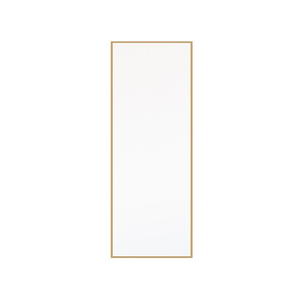 スーパSALE10倍＆4時間限定10％OFF 細枠ウォールミラー(46×122)(ナチュラル) 天然木/姿見鏡/スリム/高級感/木製/飛散防止加工/壁掛け/北欧風/日本製/完成品/NK-41