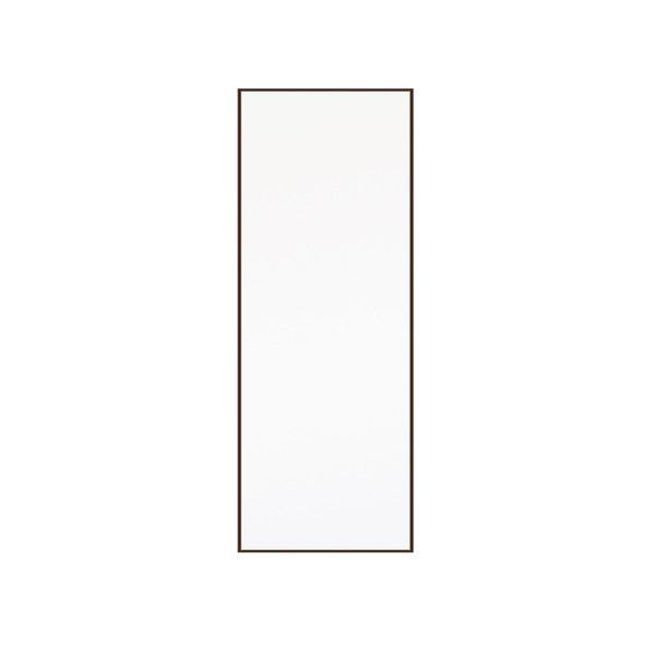 スーパSALE10倍＆4時間限定10％OFF 細枠ウォールミラー(46×122)(ブラウン/茶) 天然木/姿見鏡/スリム/高級感/木製/飛散防止加工/壁掛け/北欧風/日本製/完成品/NK-41