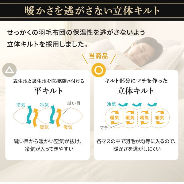 羽毛布団 掛け布団 ダブル ブラウン ダウン率93% 400dp パワーアップ加工 抗菌 防臭 防ダニ 防汚 日本製 国産 ピーチスキン加工 ループ付き 高品質ホワイトダックダウン採用 二重縫製 掛 布団 ふとん 寝具代引NG